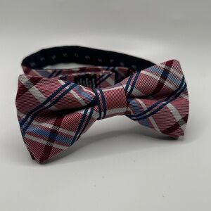 Wembley Red and Blue Plaid Bow Tie